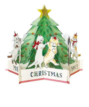 【クリスマス】　グリーティングライフ　クリスマスダンシングカード　KE－20　キャット