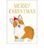 【クリスマス】　グリーティングライフ　米津祐介　クリスマス　ミニカード　YZ－398　コーギー
