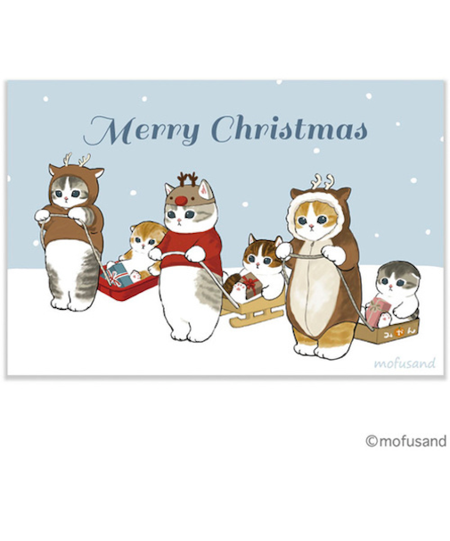 【クリスマス】　アクティブコーポレーション　クリスマスモフサンドポストカード　CMP－377