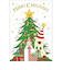 【クリスマス】　グリーティングライフ　クリスマスココミニカード　RY－485　ツリー
