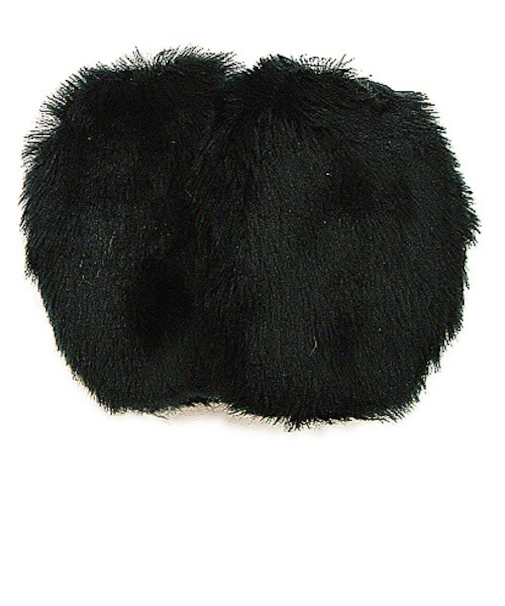 イヤーラックス　　フェイクファー　ブラック　M-Lサイズ