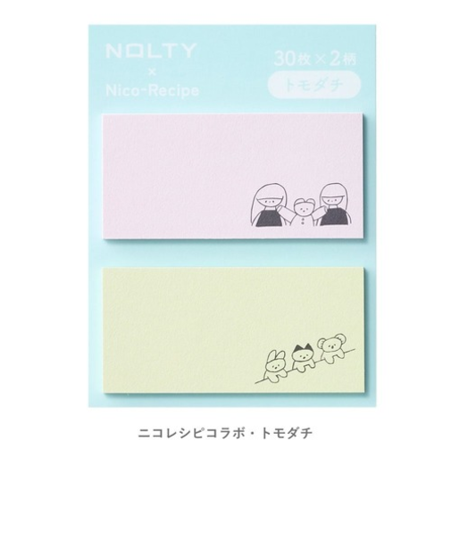 ノルティ（NOLTY）　付箋　ニコレシピコラボ　NNF01　トモダチ　【数量限定】
