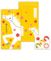 ビバリー　ポチ袋　FU－104　L　白馬　2枚入