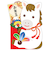 ホールマーク（Hallmark）　年賀ポチ袋・お年玉袋　847555　ダイカット　羽子板うま　1柄3枚入り