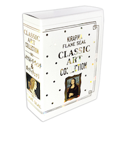 シール堂　きらぴかフレークシール　KSFB10017　レオナルド・ダ・ヴィンチ/ボッティチェッリ