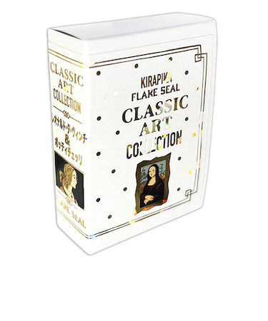 シール堂　きらぴかフレークシール　KSFB10017　レオナルド・ダ・ヴィンチ/ボッティチェッリ