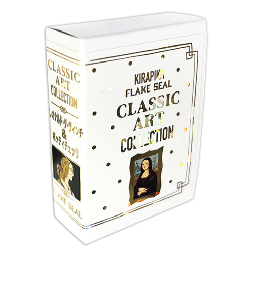 シール堂　きらぴかフレークシール　KSFB10017　レオナルド・ダ・ヴィンチ/ボッティチェッリ