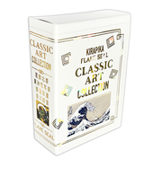 シール堂　きらぴかフレークシール　KSFB10013　葛飾北斎/東洲斎写楽/俵屋宗達/菱川師宣