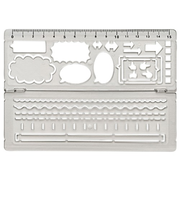 クツワ　見やすいノートが作れるテンプレート　KB043BK　スモーク
