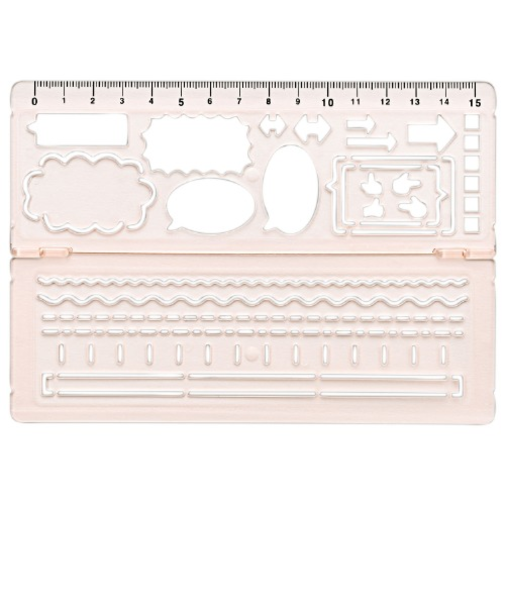 クツワ　見やすいノートが作れるテンプレート　KB043PK　ピンク