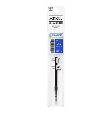 トンボ鉛筆（Tombow）　ゲルボールペン替芯　0.5mm　BN-KNE15　ブルー
