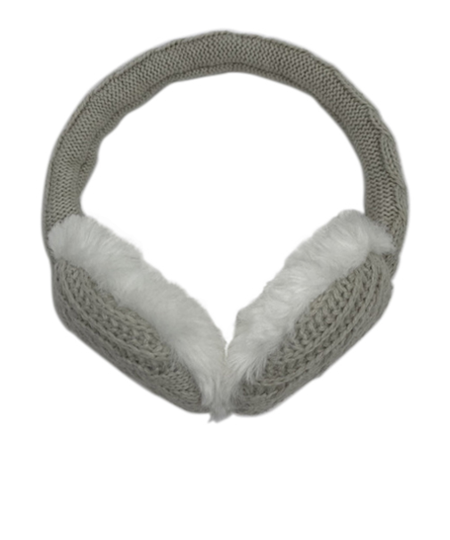 マールマール（MaR・MaR）　4WAY　イヤーマフ　ニット編み　オフホワイト