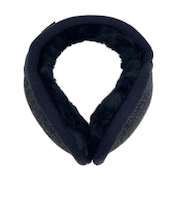 マールマール（MaR・MaR）　BACKWAY　イヤーマフ　ヘリンボーン　ネイビー