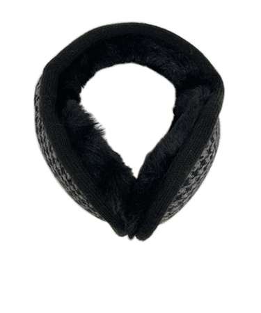 マールマール（MaR・MaR）　BACKWAY　イヤーマフ　千鳥格子　ブラック