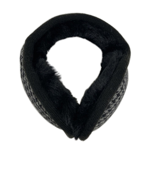 マールマール（MaR・MaR）　BACKWAY　イヤーマフ　千鳥格子　ブラック