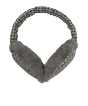 マールマール(MaR・MaR) 4WAY イヤーマフ 千鳥格子 グレー