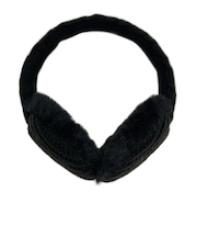 マールマール（MaR・MaR）　4WAY　イヤーマフ　ニット編み　ブラック