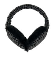 マールマール(MaR・MaR) 4WAY イヤーマフ 千鳥格子 ブラック