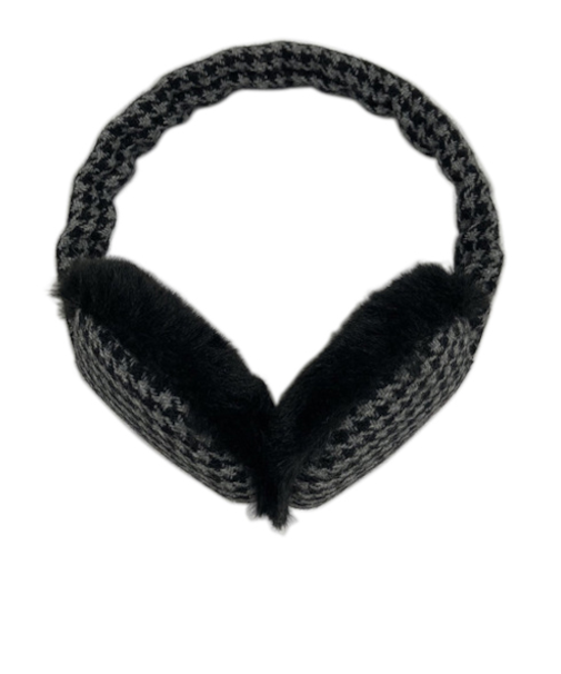 マールマール（MaR・MaR）　4WAY　イヤーマフ　千鳥格子　ブラック