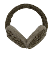 マールマール（MaR・MaR）　4WAY　イヤーマフ　ニット編み　ミックスブラウン