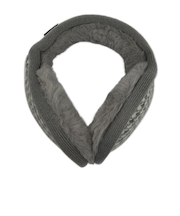 マールマール(MaR・MaR) BACKWAY イヤーマフ 千鳥格子 グレー