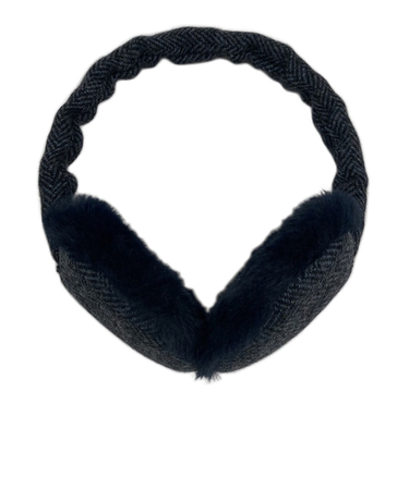 マールマール（MaR・MaR）　4WAY　イヤーマフ　ヘリンボーン　ネイビー