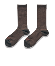 フリーノット（FREEKNOT）　レイヤーテック　ミドルソックス　先丸　Y5145－23－30　ブラウン