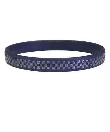 スパークノンX　シリコンバンド　和柄シリーズ　Lサイズ　NV－PE　市松模様　ネイビー×パール