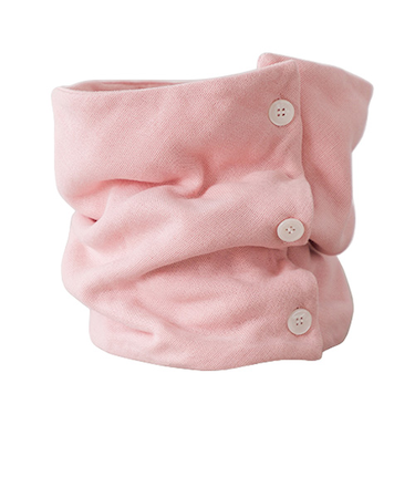 クムコ（cumuco）　首のおふとん　8重ガーゼネックウォーマー　ボタン付　さくら