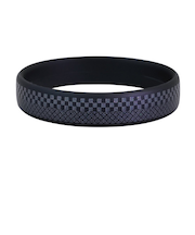 スパークノンX リストバンド 市松七宝 Mサイズ ブラック×パール