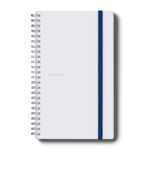 マルマン×ハンズ　イペニモ　5mm方眼罫ノートバンド付　A5スリム　ホワイト