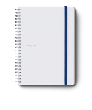 マルマン×ハンズ　イペニモ　5mm方眼罫ノートバンド付　A5　ホワイト