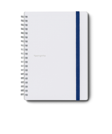 マルマン×ハンズ　イペニモ　5mm方眼罫ノートバンド付　B6　ホワイト