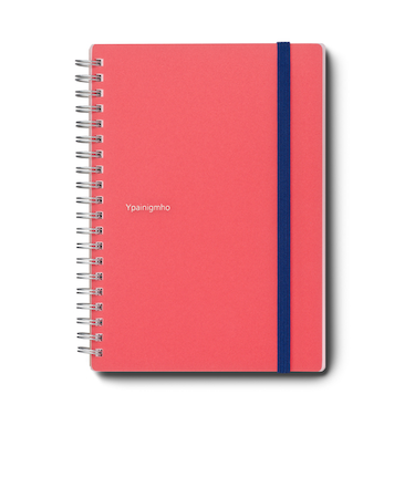 マルマン×ハンズ　イペニモ　5mm方眼罫ノートバンド付　B6　レッド