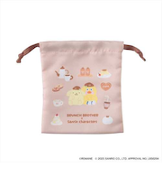 マークス（MARK'S）　巾着ポーチ2p　ブランチブラザーxサンリオコラボ　ダック×ポムポムプリン