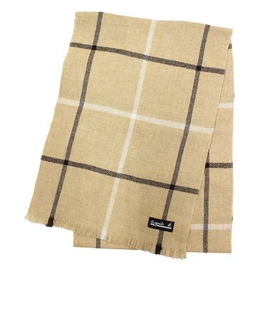 アニエスベー（agnes　b.）　織物マフラー　5172AB041　キャメル