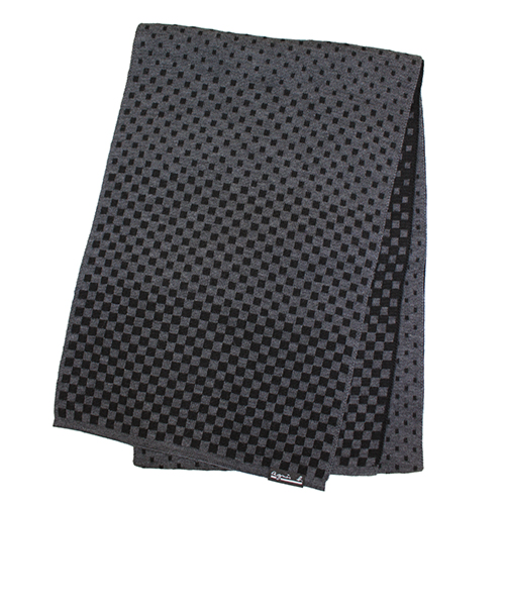 アニエスベー（agnes　b.）　チェッカマフ　5172AB043　グレー