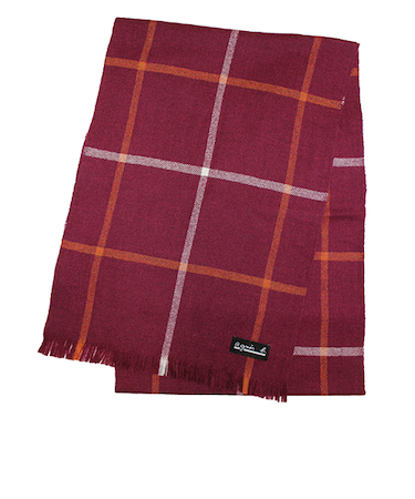 アニエスベー（agnes　b.）　織物マフラー　5172AB041　ワイン