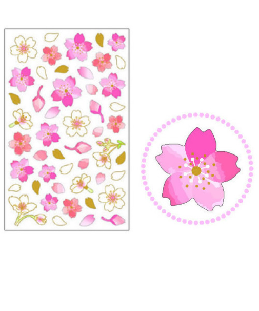 クローズ・ピン　桜　不織布シール　US97038　桜の宴