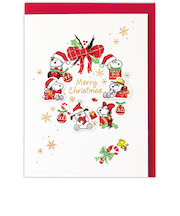ホールマーク（Hallmark）　立体クリスマスカード　スヌーピー　846763　兄弟リース
