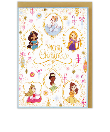 ホールマーク（Hallmark）　立体クリスマスカード　ディズニー　プリンセス　846749　キラキラクリスマス