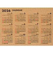 【2026年版・ポスター】 パインブック コルク年間カレンダー X-120 フーツラ