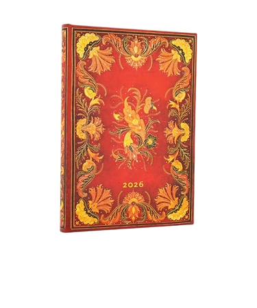 【2026年1月始まり】　ペーパーブランクス（Paperblanks）　ハードカバーダイアリー　B6　ウィークリーレフト　DJ1211-6　フィアンメッタ　月曜