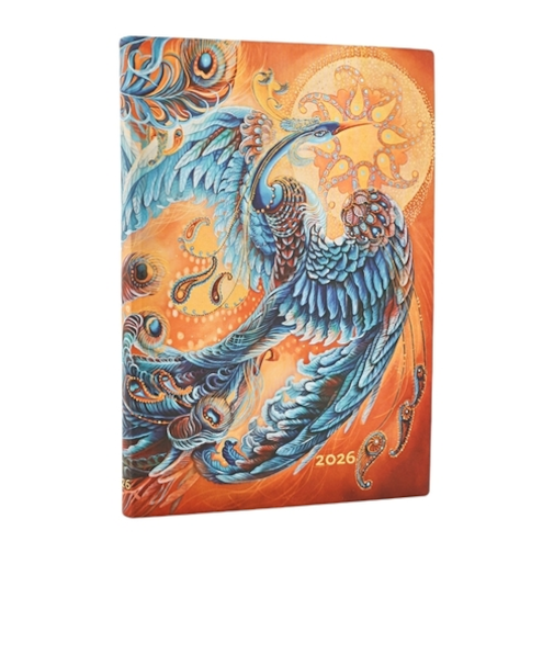 【2026年1月始まり】　ペーパーブランクス（Paperblanks）　ソフトカバーダイアリー　B6　ウィークリーレフト　FJ1224-6　空の鳥　月曜始まり