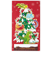 【クリスマス】ホールマーク（Hallmark）　立体クリスマスカード　846916　恐竜ツリー