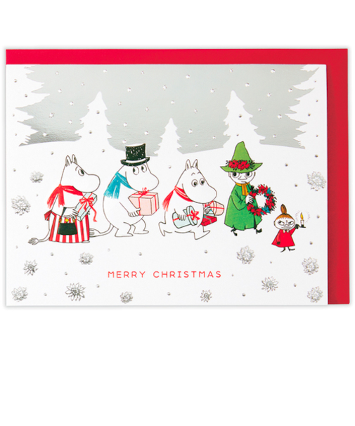 【クリスマス】ホールマーク（Hallmark）　立体クリスマスカード　ムーミン　846794　クリスマスの森の中