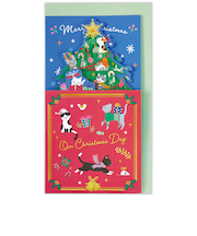 【クリスマス】ホールマーク（Hallmark）　立体クリスマスカード　846893　キャットクリスマスツリー