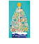 【クリスマス】ホールマーク（Hallmark）　立体クリスマスカード　レーザーカット　846855　カラフル結晶ツリー