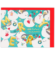 【クリスマス】ホールマーク（Hallmark）　立体クリスマスカード　ゆるアニマル　847043　シマエナガ