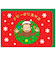 【クリスマス】ホールマーク（Hallmark）　立体クリスマスカード　おさるのジョージ　846824　クリスマスリース